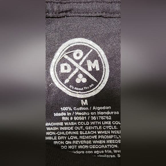 ODM Make Your Luck Graphic T-shirt Men XL Black Pretty Girl Clown Eight Ball. - Picture 3 of 3